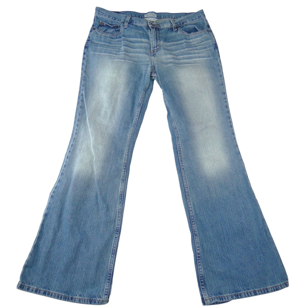 American Eagle Outfitters‎ Favorite Flare Jeans Light Wash Blue 100% Cotton 14